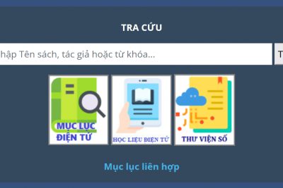 HƯỚNG DẪN TRA CỨU DÀNH CHO BẠN ĐỌC THƯ VIỆN